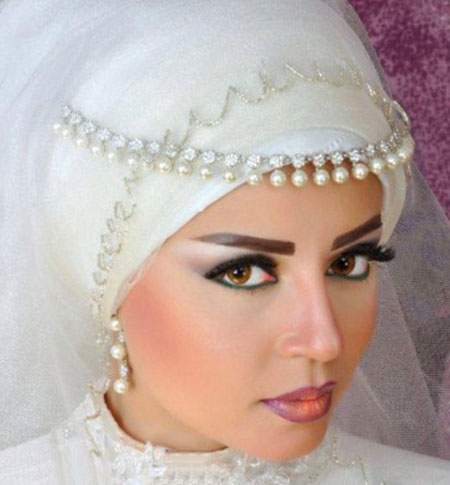 مدل لباس مدل کیف مدل کفش,تور محجبه عروس, تور با حجاب عروس
