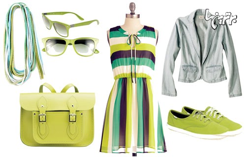 ,سبز پوشیدن به سبک خوش سلیقه ها سبز,مدل لباس,زنانه,مدل لباس ،مدل لباس زنانه ،مدل کیف ،مدل کفش