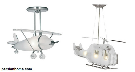 چراغ تزئینی مدل هلی کوپتر و هواپیما برای اتاق کودک