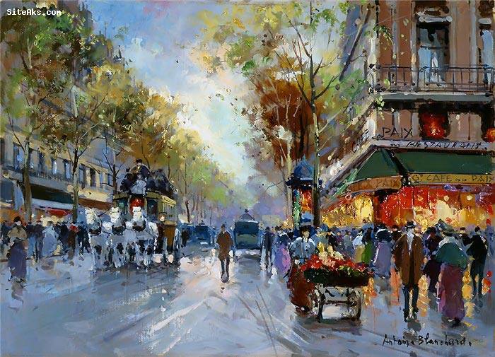 نقاشیهای پاریس بارانی 