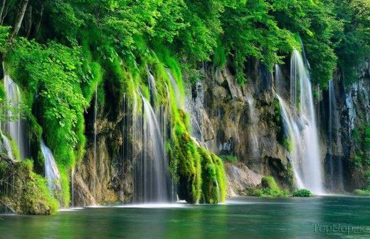آبشار های رویایی دریاچه پلیتویچ +عکس دریاچه پلیتویچ,کرواسی,آبشار,عکس های دیدنی جهان
