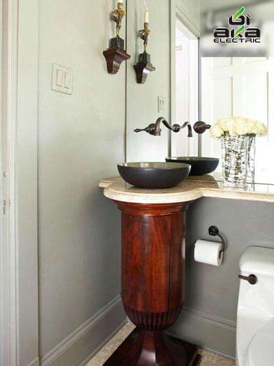 تزئین متفاوت و زیبای دستشویی‌های کوچک -آکا
