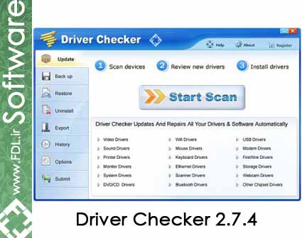 Driver Checker 2.7.4 - نرم افزار جستجوگر درایور