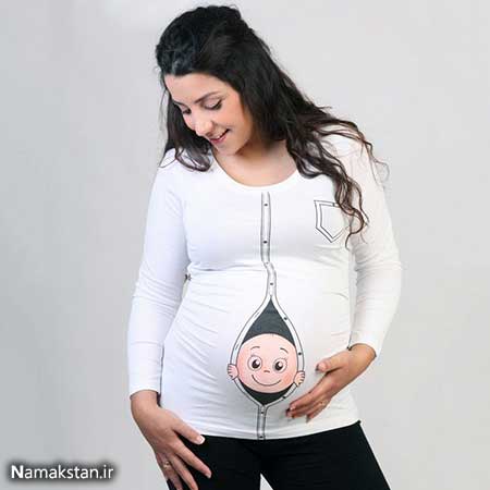 مدل لباس بارداری خنده دار , مدل لباس بارداری جالب , عکس های جالب مدل لباس بارداری با سبک طنز