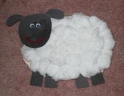 ساختن کاردستی گوسفند 