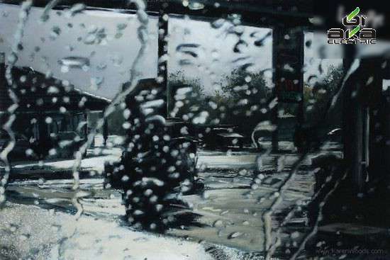 نقاشی های باورنکردنی از روزهای بارانی