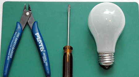 نحوه ساخت چراغ نفتی با لامپ های سوخته با توضیح کامل 