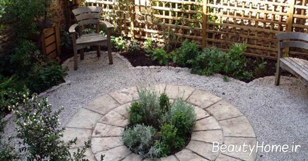 سنگ فرش ها در طراحی باغچه حیاط