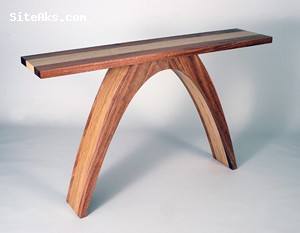 عکس میز کنسول چوبی با طرحهای زیبا