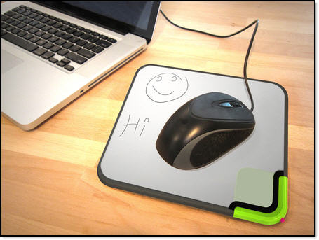 The Scratch-n-scroll notable mouse pad 1
