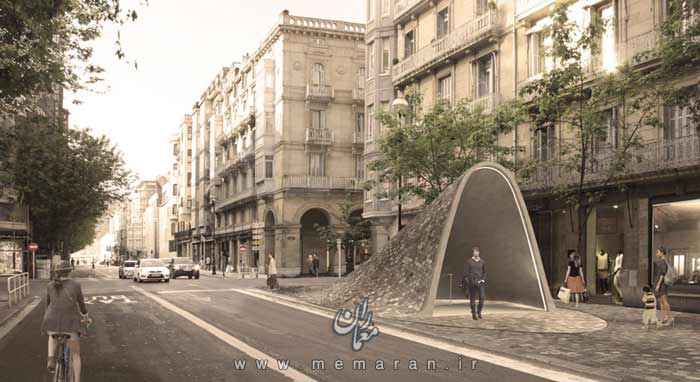 طرح پیشنهادی برای ورودی ایستگاه مترو اسپانیا +عکس