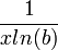 \frac{1}{xln(b)}