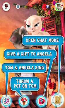 دانلود نرم افزار گربه سخنگو عاشق آنجلا Tom Loves Angela v1.0.1 - آندروید