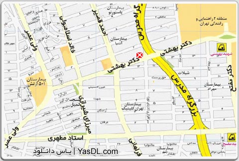 دانلود نقشه تهران برای کامپیوتر