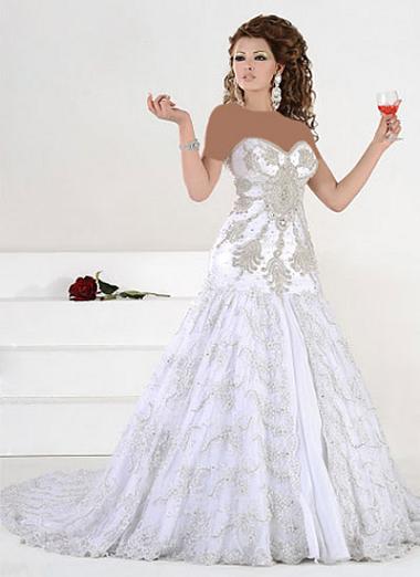 mo8429 مدل لباس عروس عربی 2013