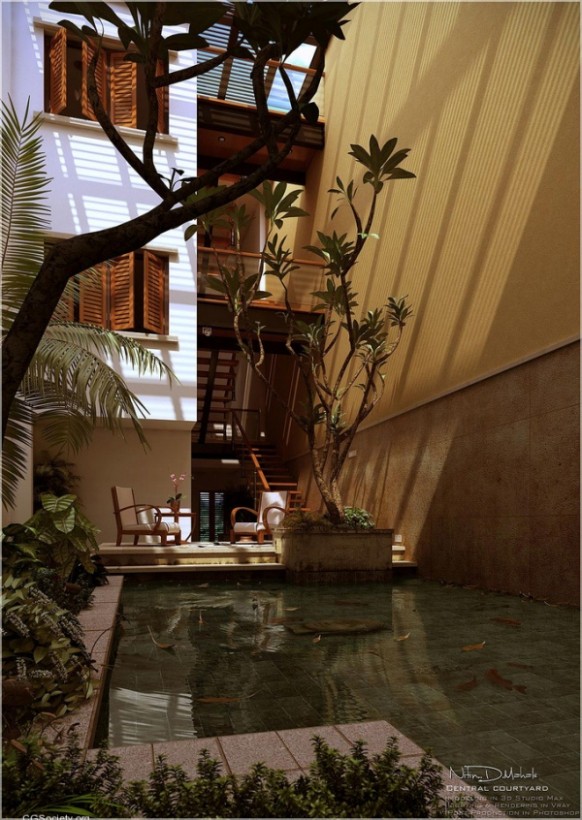 Italian-Style-Courtyard-design-with-pool