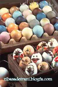 تزئین تخم مرغ رنگی با هر سلیقه ای برای عید