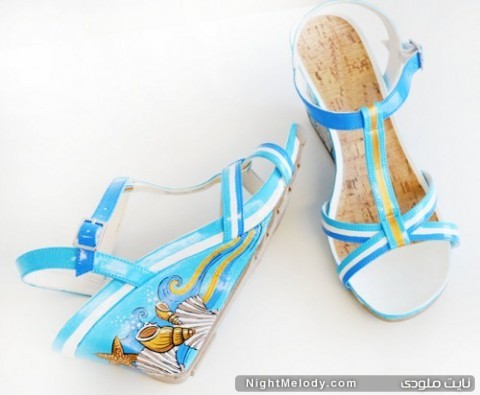 hand painted shoes hand painted wedge shoes summer shoes blue wedges dab7574e 480x395 مدل کفش های تابستانی زنانه۹۲(جدید)