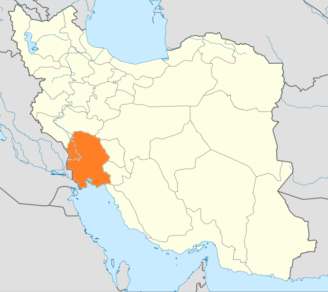 نقشه خوزستان و راه های دسترسی