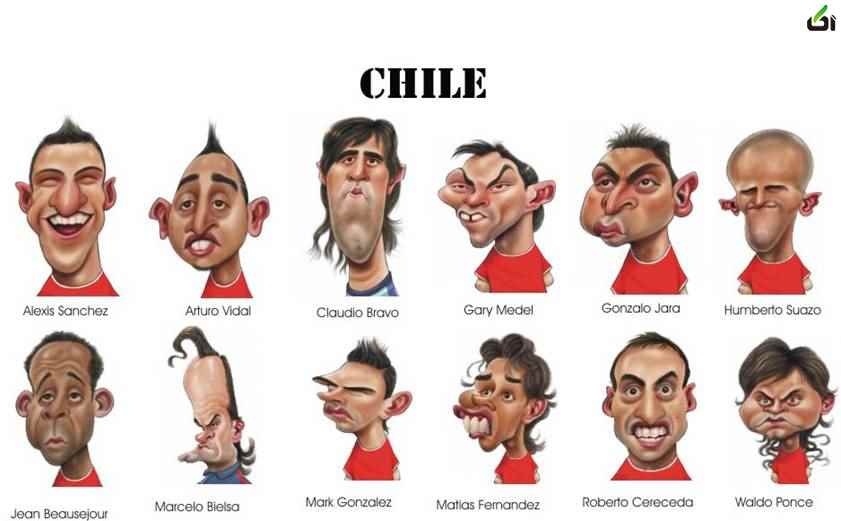 کاریکاتورهای جالب از تیم های ملی فوتبال - آکا