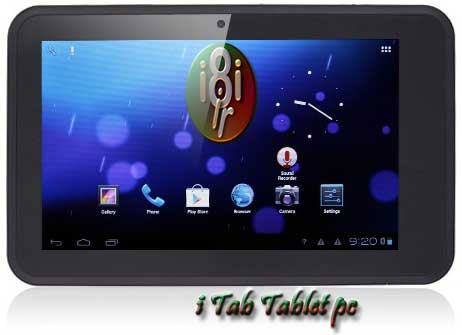 iTab Tablet PC -تبلت آي تب با پردازنده2 هسته اي دو سيمكارت فعال قابل مكالمه صوت و تصوير با رايتل