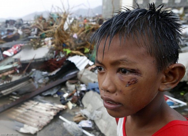گزارش مصور ازفاجعه در فیلیپین بعد از توفان بزرگ هایان
