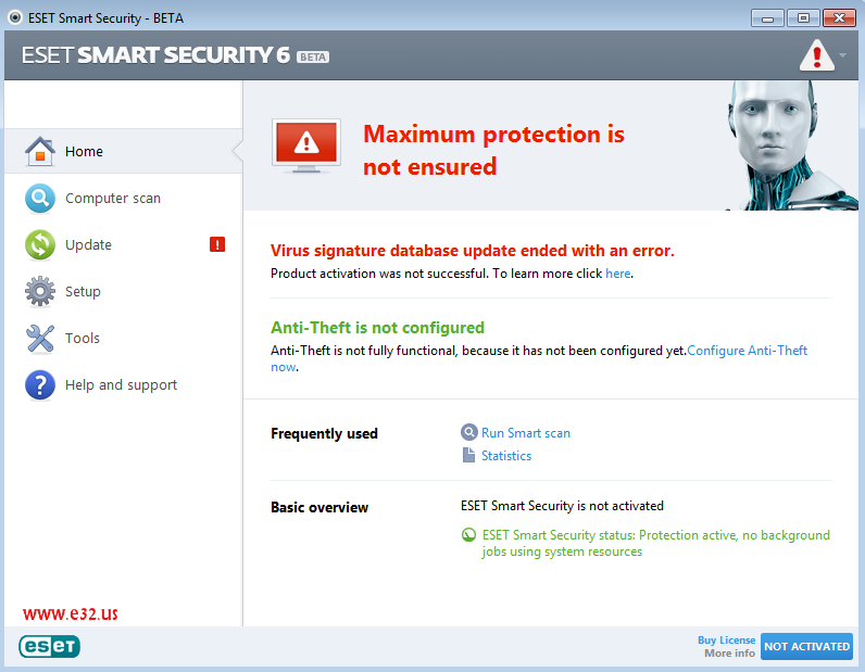 آموزش به روز رسانی آنلاین ESET Smart Security ورژن5 و 6