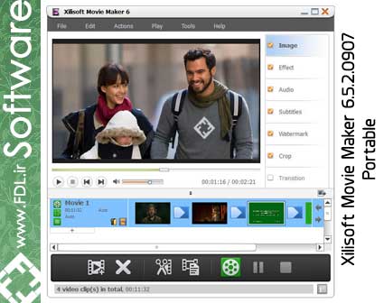 Xilisoft Movie Maker 6.5.2.0907 Portable - نرم افزار ساخت فیلم ویرایش فایل ویدئویی