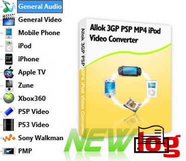 Allok 3gp psp mp4 ipod converter  تبدیل کننده تصویری و صوتی