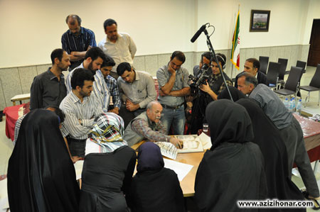 سایت آثار هنرمندان ایران/نمایشگاه آثار خوشنویسی و مراسم تجلیل از استاد یداله کابلی در خوانسار
