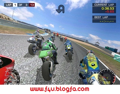 بازی کامپیوتر: بازی موتورسیکلت رانی  MotoGP 2 با لینک مستقیم  