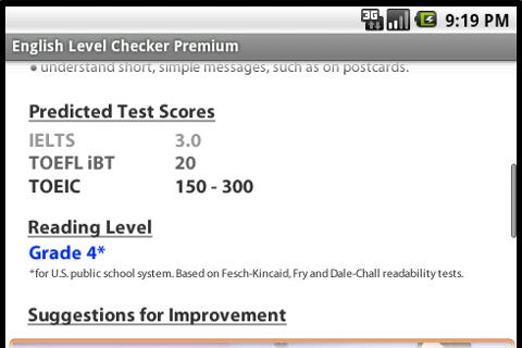 English Level Checker Premium Screenshot 2