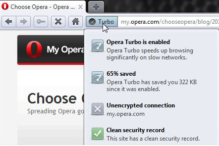 Opera Turbo Speed