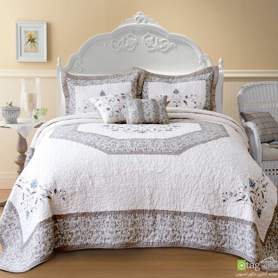 wedding bedding sets 1 مدل روتختی عروس همراه با دکوراسیون رمانتیک اتاق خواب