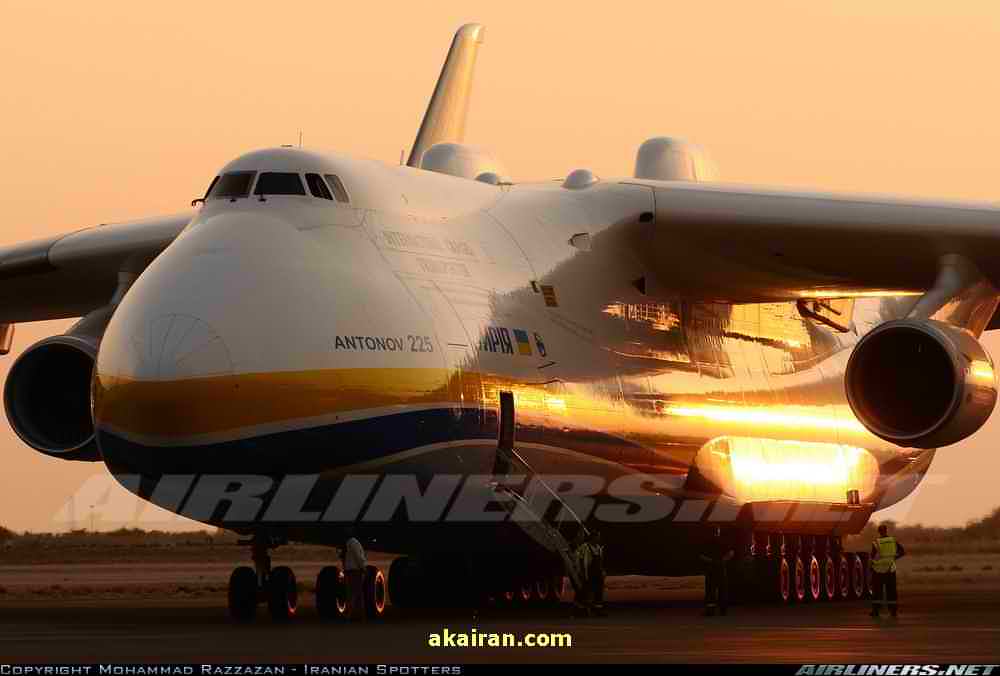 بزرگتری هواپیما , بزرگترین هواپیمای ترابری ایران , غول پیکرترین هواپیمای باربری جهان 