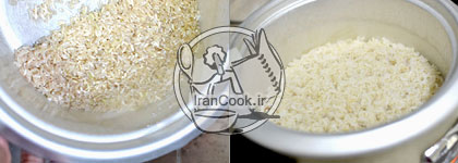 طریقه پخت برنج قهوه ای , طرز تهییه برنج قهوهای , پخت برنج قهوه ای 