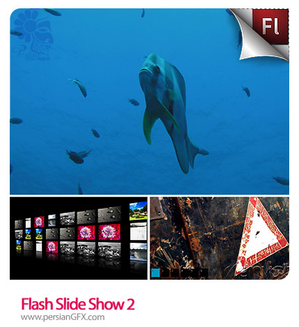 نمونه آماده قالب اسلاید شو جذاب فلش شماره یک -Flash Slide Show 02 