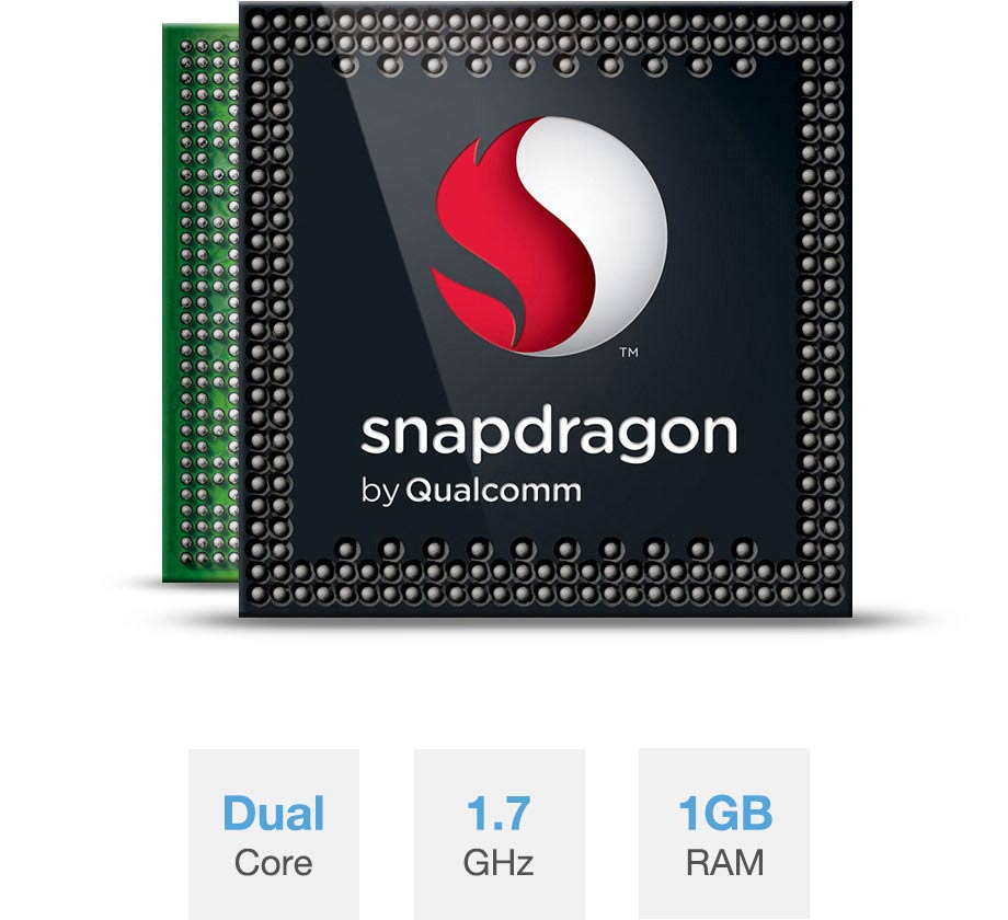 با پردازشگر Qualcomm®Snapdragon™S4 Pro، چندین برنامه را هم زمان اجرا کنید و نگران خالی شدن باتری نباشید.