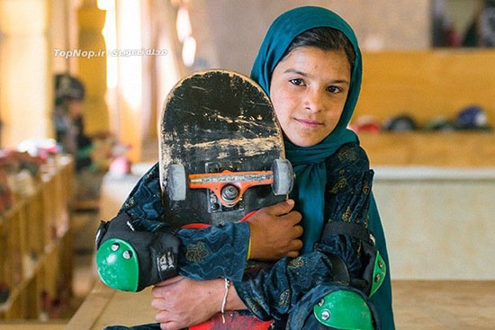 عکس دختر اسکیت سوار ایرانی 