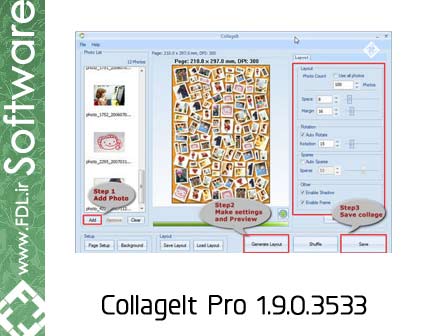 CollageIt Pro 1.9.0.3533 - نرم افزار ترکیب تصاویر و ساخت آلبوم