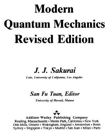 حل المسایل کامل کتاب مکانیک کوانتومی ساکورایی