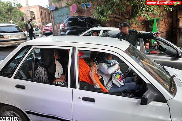 گزارش تصویری برخورد با رانندگان بد حجاب و سگ گردانی در خیابان‌‌های تهران - آکا
