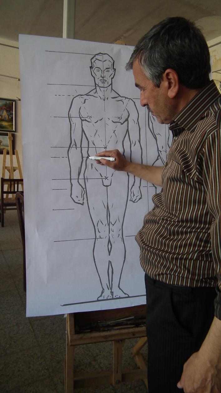 طراحی فیگور بدن مرد