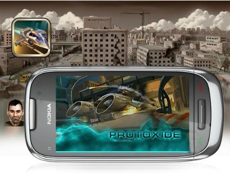بازی گرافیکی رانندگی مرگبار در سیمبیان Protoxide: Death Race مانند Nokia N8, C7, X7, E7, C6-01, 700,