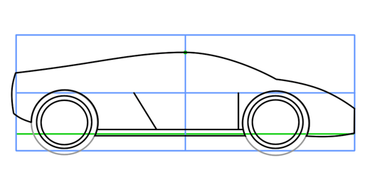 How to Draw Lamborghini Second Step