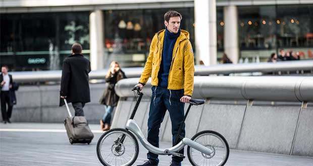دوچرخه برقی تاشو مجهز به اینترنت هم از راه رسید + عکس