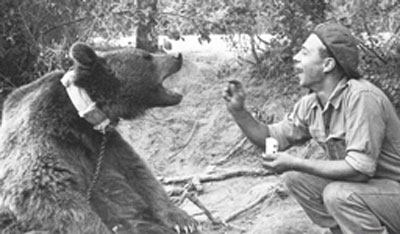 خرس ایرانی که سرباز لهستانی شد +عکس