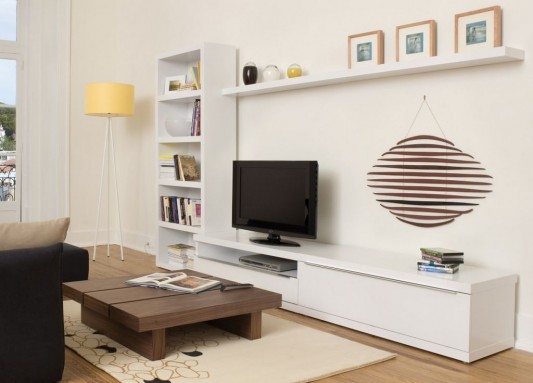 modern-minimalist-bookcase-TV-wall-cabin