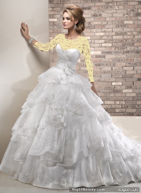 Custom Size Sweetheart Ball Gown Organza Wedding Dresses 2013 480x654 جدیدترین مدل های لباس عروس۲۰۱۳