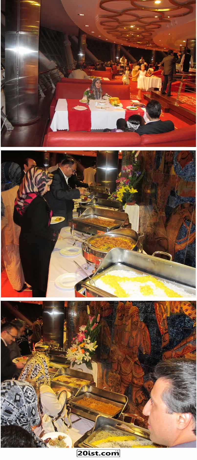 عکسهایی از اولین مهمانی شام در رستوران گردون برج میلاد